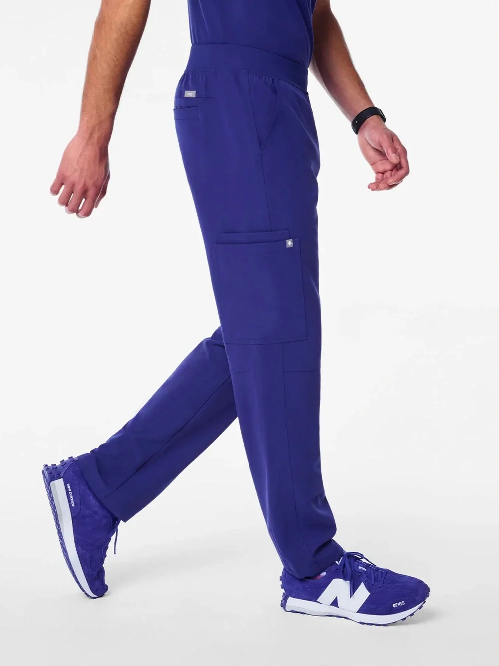 FIGS Axim Straight Leg Scrub Pants Men’s Medium Royal Blue Deep Royal Blue Lot 2